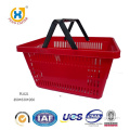 Convenient Black Handle Plastic Shopping Basket Of Supermarket Use